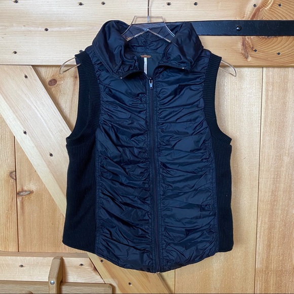 Free People Jackets & Blazers - free people | black puffer vest